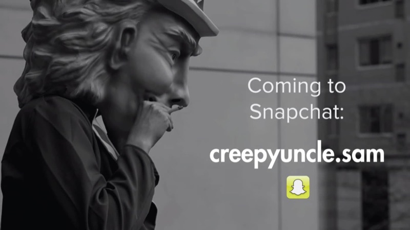 Creepy Uncle Sam campaign creative